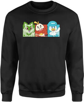 Pokémon 1st Starters Panels Sweatshirt - Black - XXL Zwart