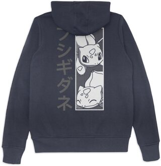 Pokémon Bulbasaur Manga Hoodie - Navy - S - Navy blauw