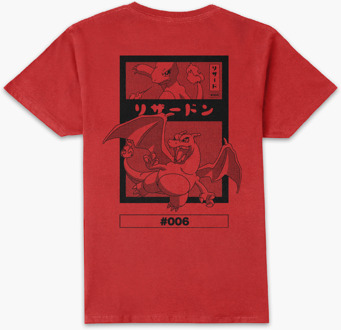 Pokémon Charmander Evo Unisex T-Shirt - Red - L Rood