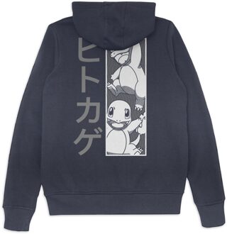 Pokémon Charmander Manga Hoodie - Navy - XL - Navy blauw