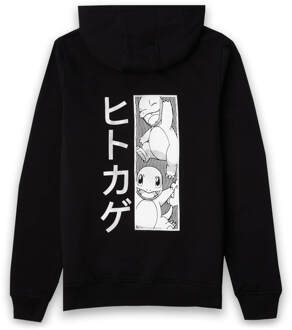 Pokémon Charmander Manga Unisex Hoodie - Black - S Zwart