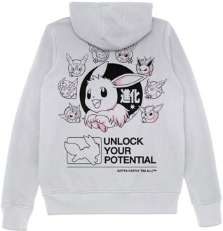 Pokémon Circle Of Eevee Evolutions Hoodie - White - 4XL Meerdere kleuren