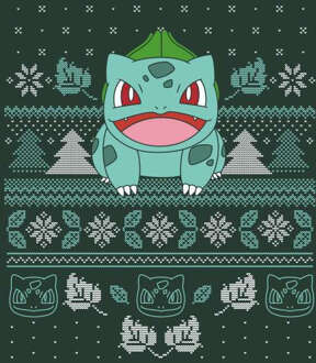 Pokémon Deck The Halls Unisex Christmas Jumper - Green - M Groen
