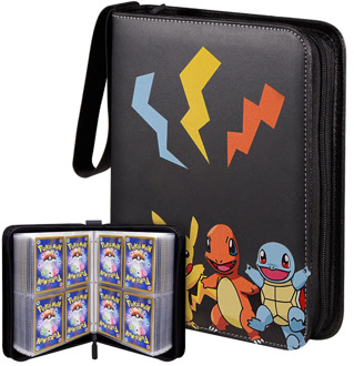 Pokemon Double Pocket Binder Cards Collectors Album Anime Game Card Portable Storage Case Top Loaded List Toy Gift for Kid