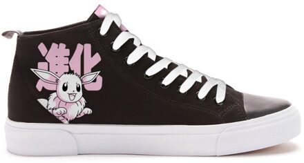 Pokémon Eevee Evolutions High Top - All Black - UK 11 / EU 45.5 / US Men's 11.5 / US Women's 13 Zwart