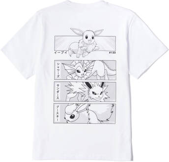 Pokémon Eeveelution Men's T-Shirt - Wit - S