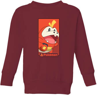 Pokémon Fuecoco Kids' Sweatshirt - Burgundy - 110/116 (5-6 jaar) - Burgundy