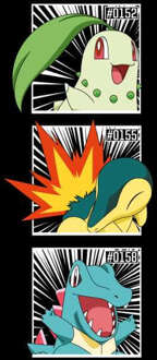 Pokemon Generation 2 Intro Men's T-Shirt - Black - M Zwart