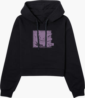 Pokémon Gengar Women's Cropped Hoodie - Black - XL Zwart