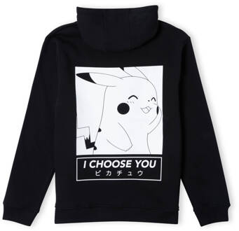 Pokémon I Choose You Unisex Hoodie - Black - XL Zwart