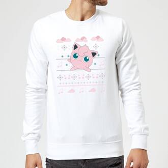 Pokemon Jigglypuff Christmas Christmas Jumper - White - XL Wit