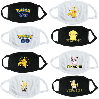 Pokemon Mask Pocket Pikachu Masks Christmas Birthday Party Dress up Costume Cosplay Masks Washable Dust-Proof Masks