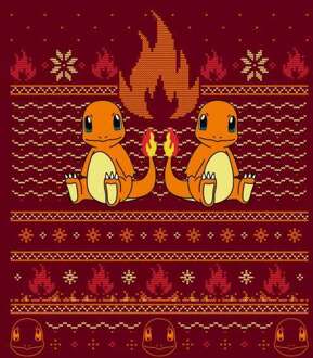 Pokémon Merry Litmas Unisex Christmas Jumper - Burgundy - S - Burgundy