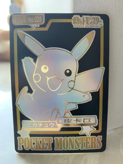 Pokemon Pikachu Black Gold Card Toys Hobbies Hobby Collectibles Game Collection Anime Cards