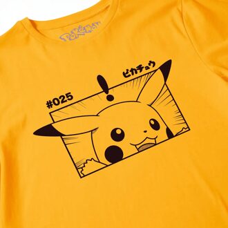 Pokémon Pikachu Unisex T-Shirt - Mosterd Geel - XL