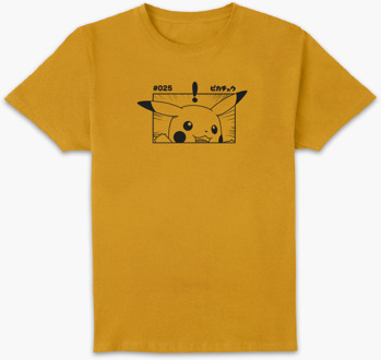 Pokémon Pikachu Unisex T-Shirt - Mustard - XXL Geel