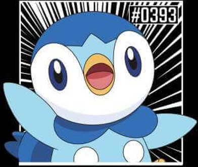 Pokemon Piplup Men's T-Shirt - Black - XXL Zwart