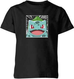 Pokémon Pokédex Bulbasaur #0001 Kids' T-Shirt - Black - 146/152 (11-12 jaar) Zwart - XL