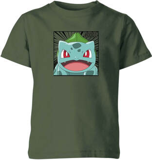 Pokémon Pokédex Bulbasaur #0001 Kids' T-Shirt - Green - 134/140 (9-10 jaar) Groen - L
