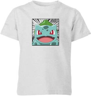 Pokémon Pokédex Bulbasaur #0001 Kids' T-Shirt - Grey - 146/152 (11-12 jaar) Grijs - XL