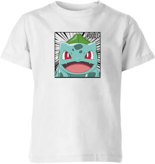 Pokémon Pokédex Bulbasaur #0001 Kids' T-Shirt - White - 110/116 (5-6 jaar) Wit - S