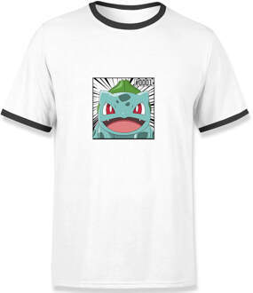 Pokémon Pokédex Bulbasaur #0001 Men's Ringer T-Shirt - White/Black - S