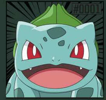 Pokémon Pokédex Bulbasaur #0001 Men's T-Shirt - Green - S Groen