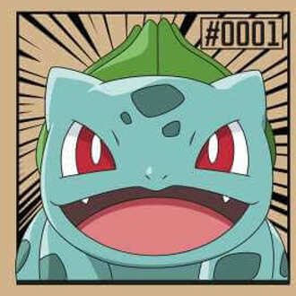 Pokémon Pokédex Bulbasaur #0001 Men's T-Shirt - Tan - M Lichtbruin