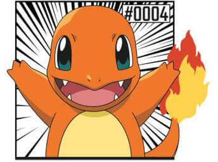 Pokémon Pokédex Charmander #0004 Hoodie - White - XL Meerdere kleuren