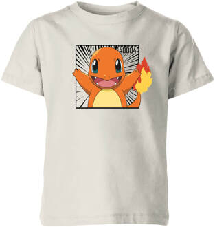 Pokémon Pokédex Charmander #0004 Kids' T-Shirt - Cream - 110/116 (5-6 jaar) Crème - S