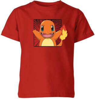 Pokémon Pokédex Charmander #0004 Kids' T-Shirt - Red - 146/152 (11-12 jaar) Rood - XL