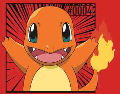 Pokémon Pokédex Charmander #0004 Men's T-Shirt - Red - L Rood