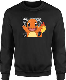 Pokémon Pokédex Charmander #0004 Sweatshirt - Black - L Zwart