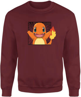 Pokémon Pokédex Charmander #0004 Sweatshirt - Burgundy - S Rood