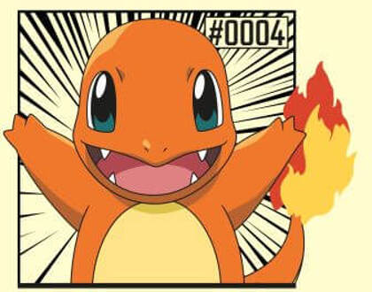 Pokémon Pokédex Charmander #0004 Women's T-Shirt - Cream - L Crème
