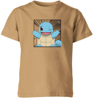 Pokémon Pokédex Squirtle #0007 Kids' T-Shirt - Tan - 110/116 (5-6 jaar) Lichtbruin