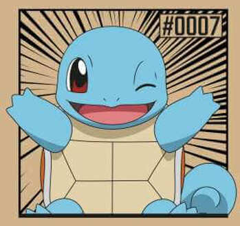 Pokémon Pokédex Squirtle #0007 Men's T-Shirt - Tan - S Lichtbruin