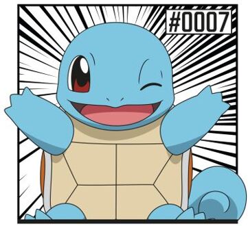 Pokémon Pokédex Squirtle #0007 Men's T-Shirt - White - M Wit