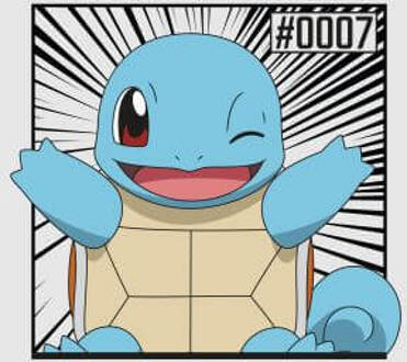 Pokémon Pokédex Squirtle #0007 Women's T-Shirt - Grey - L Grijs