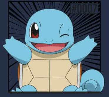 Pokémon Pokédex Squirtle #0007 Women's T-Shirt - Navy - XL