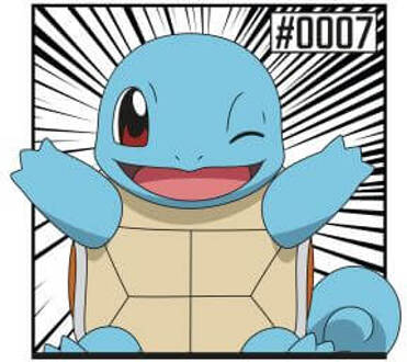 Pokémon Pokédex Squirtle #0007 Women's T-Shirt - White - 4XL Wit