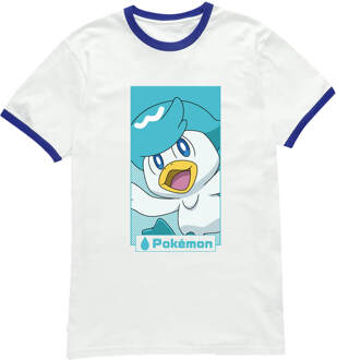 Pokémon Quaxly Unisex Ringer T-Shirt - White/Navy - XL - White/Navy