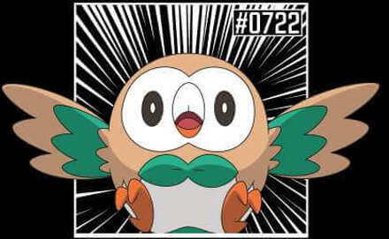 Pokemon Rowlet Men's T-Shirt - Black - L Zwart