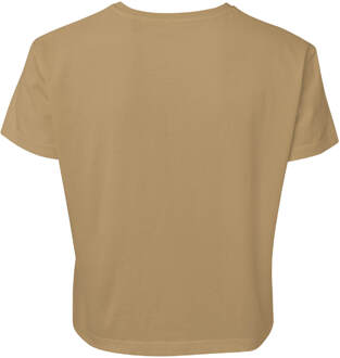 Pokemon Rowlet Women's Cropped T-Shirt - Tan - XL Lichtbruin