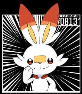 Pokemon Scorbunny Men's T-Shirt - Black - M Zwart