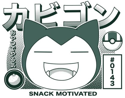 Pokémon Snorlax I'm Hungry T-Shirt - White - XL Crème