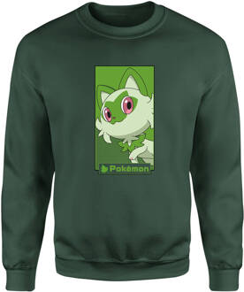 Pokémon Sprigatito Kids' Sweatshirt - Green - 122/128 (7-8 jaar) - Groen - M