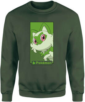 Pokémon Sprigatito Sweatshirt - Green - S Groen