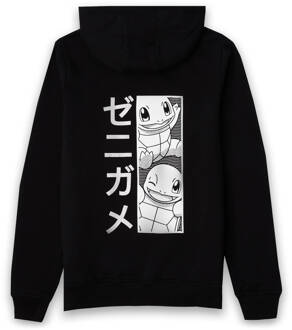Pokémon Squirtle Manga Unisex Hoodie - Black - L Zwart
