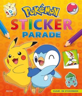 Pokemon Sticker Parade - Kleurboek - 20 Pagina's